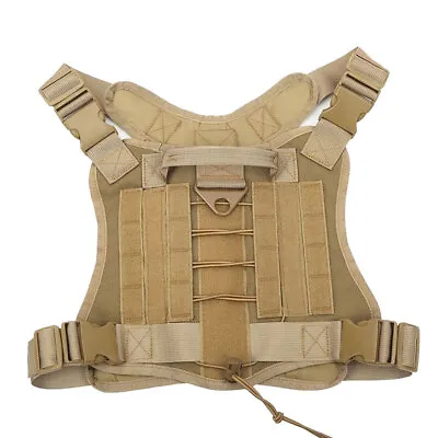 Tactical Dog Harness With Handle For Large Dogs Adjustable Military Dog Vest US • $10.99