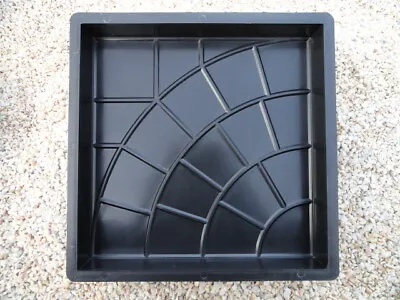 CONCRETE PAVING GARDEN PATH SLAB BRICK PLASTIC FLOOR TILE MOULD (350 X 350 X 50) • £9.98