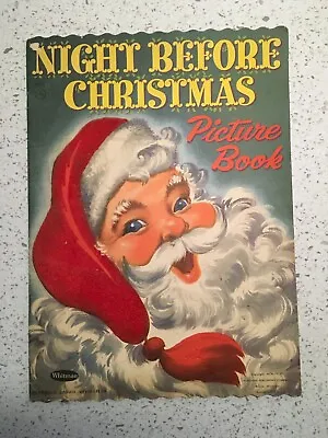 Vintage 1954 Childrens Christmas Picture Book -Whitman (The Night Before Chris) • $59.95