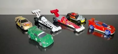 MCDONALDS DIE CAST Lot Six Happy Meal Prize Cars Dragsters Roadster Accelerators • $6