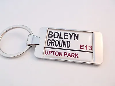 £4.99 • Buy West Ham Stadium Road Badge Old Street Sign Keyring Key Fob Boleyn Ground Gift