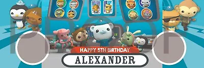 2 X Octonauts Personalised PHOTO Birthday Banner - READ DESCRIPTION • £6.90