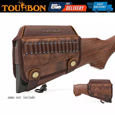 Tourbon .22LR/17HMR Ammo Holder Sight Riser Buttstock Sleeve Shooting Cheek Rest • $44.99