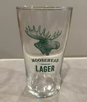 Moosehead Lager Canadian Clear Pint Glass 7” Inches - New • $8