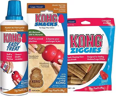 KONG - Dog Treat Combo - Easy Treat Snacks And Ziggies - Peanut Butter Treats F • $77.99