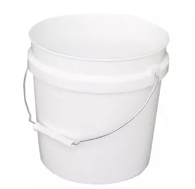 Leaktite 2 Gallon Plastic Paint Bucket With Handle White • $6.49