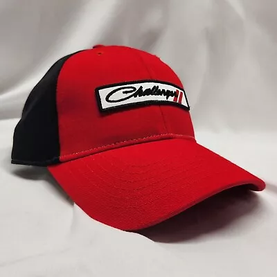 Dodge Challenger Men's Strapback Hat Red Adjustable Embroidered Logo • $19.50