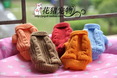 XXXS XS Teacup Chihuahua Dog Sweater Puppy Cat Jumper Clothes For Maltese Yorkie • $8.08