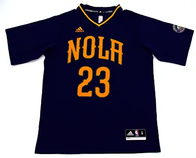 NBA New Orleans Pelicans Jersey Adult Adidas Anthony Davis 23 NOLA Mardi Gras • $25.06