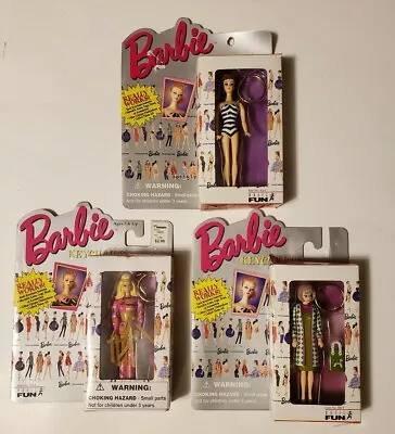 $24.99 • Buy LOT OF 3!! VINTAGE Barbie Keychain 1997 1995 Poodle Parade Original Mattel 