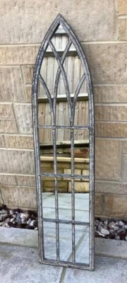 £38.99 • Buy Slim Gothic Chapel Window Style Garden Mirror  ~ Shabby Chic ( Pick Up Only )