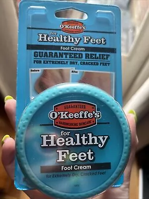 O'Keeffe's Healthy Feet Foot Cream For Extremely Dry/Cracked Feet Non-Greasy 91g • £7