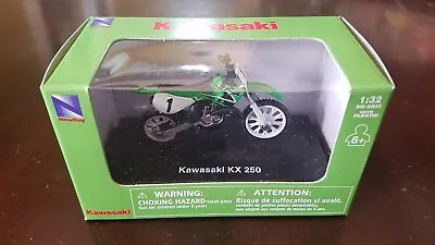 NIB New-Ray Kawasaki KX250 Dirtbike Motocross Motorcycle 1:32 Diecast Model Toy • $8.95