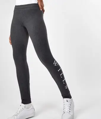 Jack Wills Lingham Wills Logo Joggers Grey UK Size 4 #REF104 • £11.04