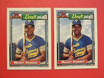 (2) Card Lot- 1992 Topps Draft Pick-Manny Ramirez (RC) #156 • $2.99