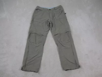 Mountain Hardwear Pants Mens Large Brown Hiking Outdoors Convertible Adult 34x30 • $17.38