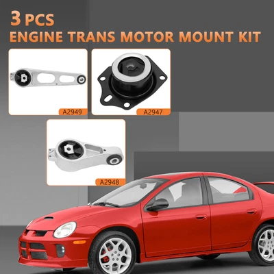 $62.12 • Buy Fits Dodge Neon 2000-2005 L4-2.0L Automatic Transmission Engine Motor Mount Kit
