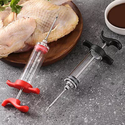 Heavy Duty Stainless Steel Marinade Injector Syringe For Meat Flavor Injection • $9.94