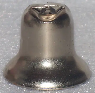 Vintage Mid Century Miniature Silver Aluminum Christmas Bell Ornament • $5