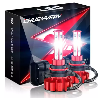 2x 9005/HB3 LED Headlight Kit Combo Bulbs 6500K Hi Lo BEAM Super White Bright • $17.99