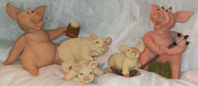 £16.50 • Buy The Leonardo Collection Bundle X 4 Pigs - Pigs Galore