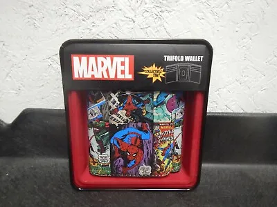 NWT Marvel Comics Men's Trifold Wallet - Amazing Spiderman Comic Covers • $24.95