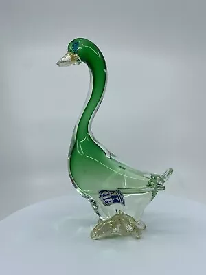 Vintage Murano Glass Duck With Label • $50