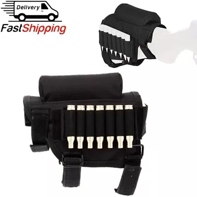 Tactical Buttstock Cheek Rest Riser Pad Ammo Pouch For Rifle .308 .300 .410 Winm • $16.99