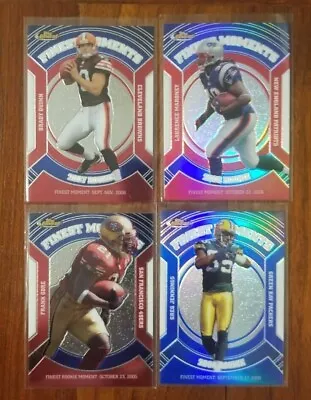 2007 Finest Football Cards Finest Moments Insert Base & Refractors PYP! • $0.99