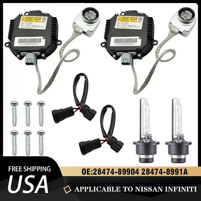 2pcs HID Xenon Headlight Ballast W/ Igniter Cord Bulb For Nissan28474-89904 • $60.95