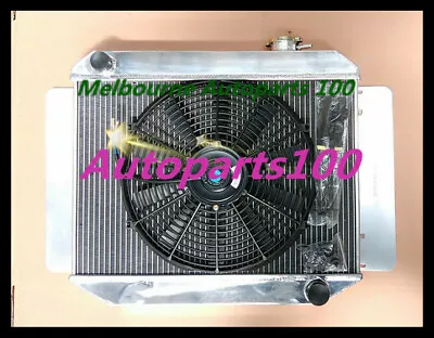 Aluminum Radiator HQ HJ HX HZ 3 Rows 1971-1980 6 Cylinder 202 MT FOR HOLDEN +FAN • $195