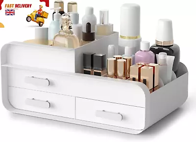 Makeup Organiser Cosmetic Storage Box Make Up Organizer Dressing Table Plastic  • £12.40