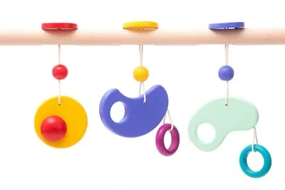 BAJO WOODEN BABY ACTIVITY GYM Beautiful Finish Sustainable Wood Hand Made • £90