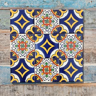 9 AUTHENTIC MEXICAN TILES Large CAOBA9 • £9.90