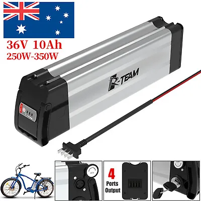 AU 36V 10Ah Silver Fish Cannon Head Li-ion E-bike Battery For Electric Bicycle  • $229.99