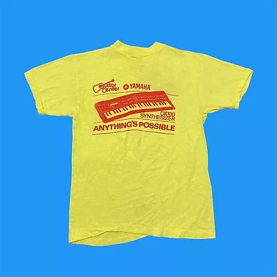 Vintage 80s T Shirt Yamaha DX100 Band T Shirts Orbital Autechre Aphex Twin • $80