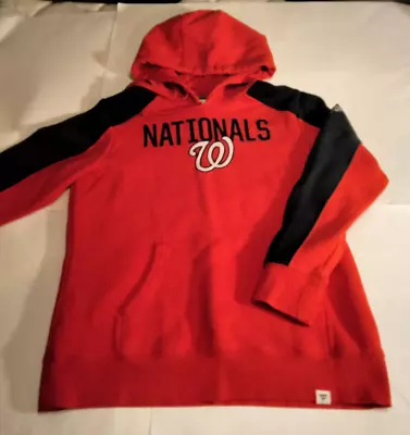 Washington Nationals MLB Baseball Red Medium Pullover Hoodie Sweatshirt • $15