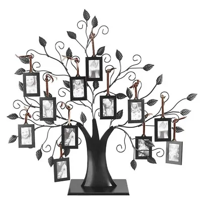 TRIXES Family Tree Photo Frame With 12 Detachable Hanging Frames NEW • £25.99