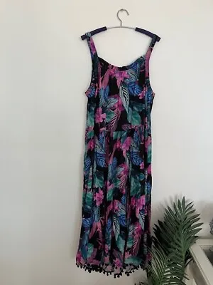 NEW WITH TAGS Tropical Beach Maxi Dress Print Size 18 • $39