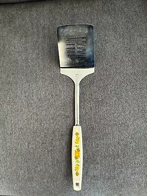 Vintage Ecko Spatula Turner StainlessJMade In USA Kitchen Utensil Floral 1970's • $18.99