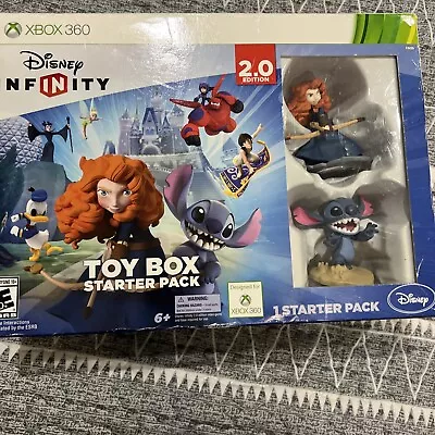 Xbox 360 Disney Infinity Toy Box Starter Pack 2.0 Stitch & Merida 🎮 New In Box • $19