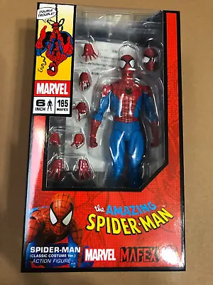 MAFEX No.185 SPIDER-MAN Classic Comic Ver. Medicom Toy 6  Action Figure USSELLER • $99.80