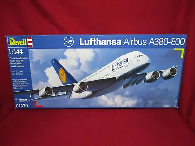 £57.21 • Buy Lufthansa Airbus A380-800 Passenger Aircraft Plane 1/144 Revell Model Kit 04270