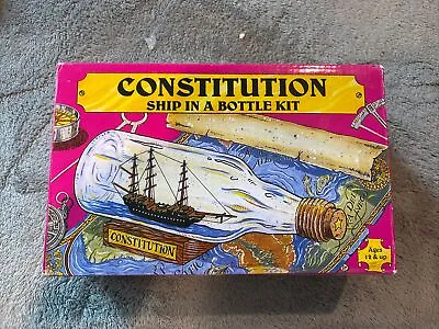 New Woodcrafters Kits - Constitution Ship In A Bottle Kit 1984  Model #203  • $11.99