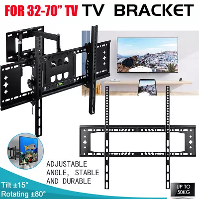 $39 • Buy TV Wall Mount Bracket Full Motion Tilt Swivel Pivot 32 40 43 50 55 60 65 70 Inch