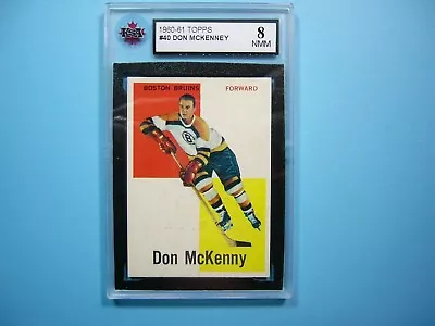 1960/61 Topps Nhl Hockey Card #40 Don Mckenney Ksa 8 Nm/mint Sharp+ 60/61 Topps • $129.99