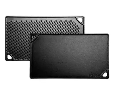 Cast Iron Double Play Pre-Seasoned Reversible Grill/Griddle9 X 16 Inch • $37.58