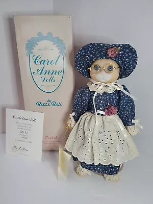Vtg Goebel Bette Ball Carol Anne Musical Porcelain Doll-CAT Peaches In Box;... • $40