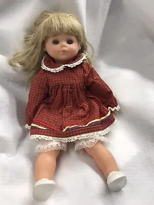 Vintage Zanini & Zambelli Toddler Doll 16” Blonde Hair Blue Eye Elisa  Zz Italy • $25