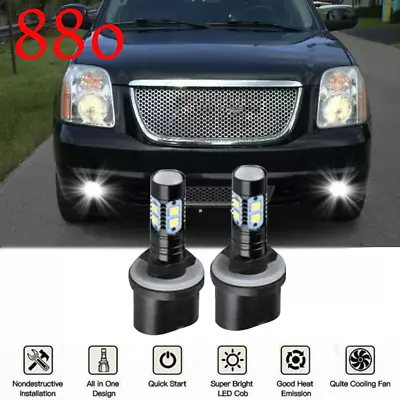 2x Fog Lights For 2004 2005 GMC Yukon Denali / Sierra 1500 6000K White LED Bulbs • $11.84